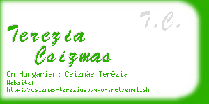 terezia csizmas business card